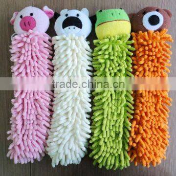 Microfiber Chenille Wash Cloth Hand Towel in Animal Faces photo-6
