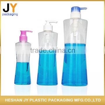 OEM factory directly hot selling cylinder shape plastic PET bottle shampoo bottle lotion pump shampoo bottle