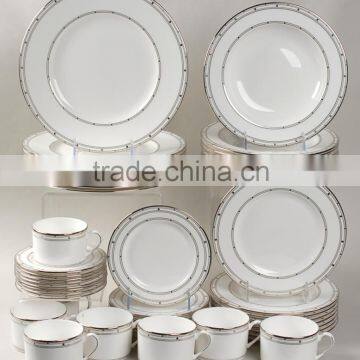 46 pcs India dinnerware stock fine bone china dinnerware set