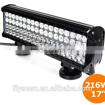 High power vehicle light bar 216w 12v off road led light bar 216w led light bar,headlamp, police lights