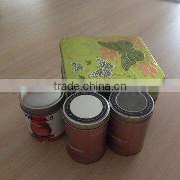 tin window round ,metal tin can wholesale tinplate perfume tin box