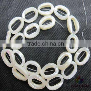 White Shell Beads Donut Shell Beads