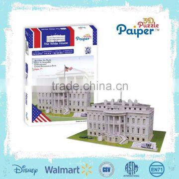 Famous building model 3d puzzle customized