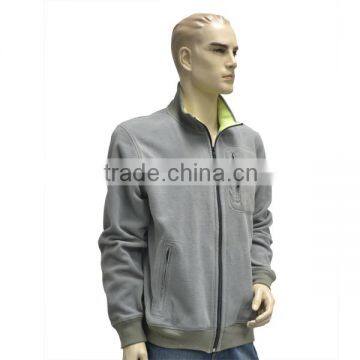 Men Micro Polar Fleece Sweatshirt Zipper up Jacket photo-2