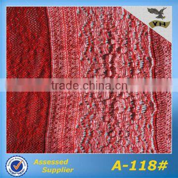 knitting jacquard lace fabric