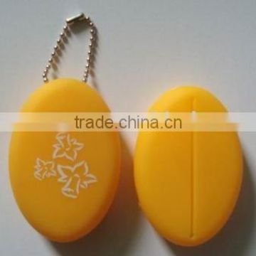 plastic coin holder keychain