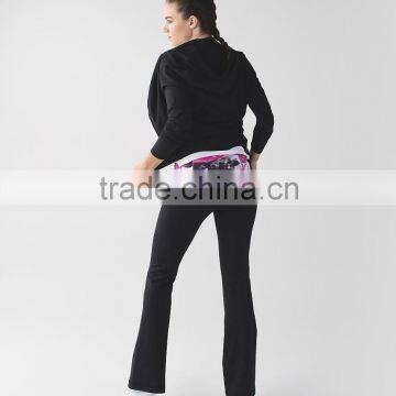 Women Flares Yoga Pants Supplex Wholesale Long Running Pants photo-6