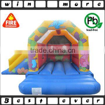 high quality dinosaur combi bouncy castle slide for sale