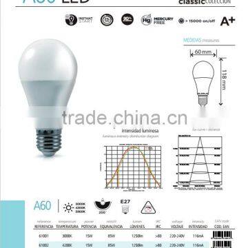 Led Bulb 15w A60 15w A68 A21 1500lm 200 Degree CE RoHS Certificates E27 E26 B22 Base Hot Selling High Lumen Super Bright photo-2