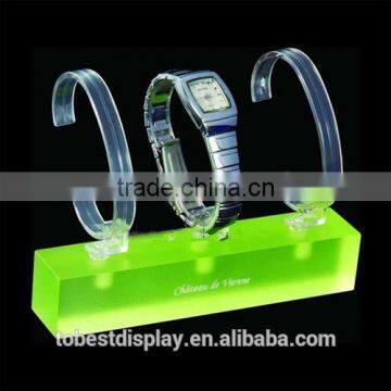 2016 new style Shenzhen factory luxury neon acrylic watch display stand/wrist watch holder/wrist watch display stand manufacture