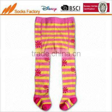 children jaquard cotton tights with beautiful flower designs