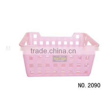 Plastic storage basket/basket/Handle basket/laundry-baskets/Sundries Basket/oblong basket/furit basket