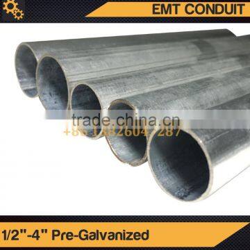 Pre-galvanized EMT Conduit/EMT pipe tubes/Steel Conduit