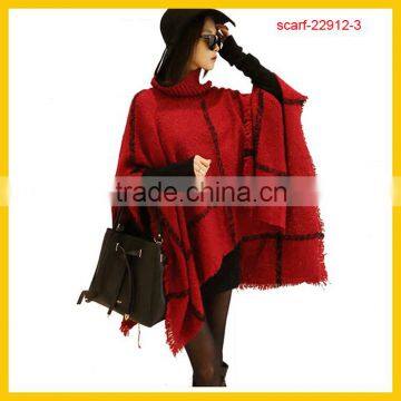 Ladies poncho winter fashion poncho and shawls