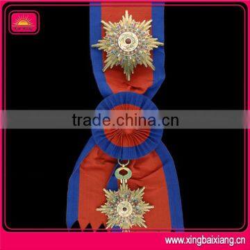 Egypt Diving Dog Dragon Casting Metal Medals With Red Ribbon photo-4