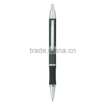 Classic Metal Rubber Grip Pen-Black Side