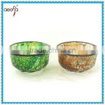 for home decoration fancy mosaic glass bowl set