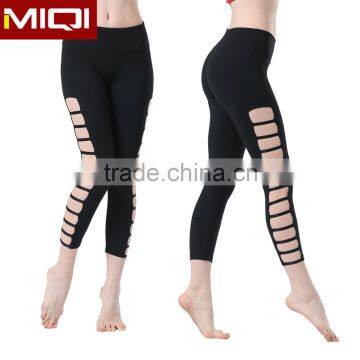 2016 fashionable sexy design women capri yoga pants sports fitness wear