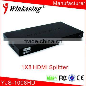 High Quality Full HD 1x8 Hdmi Splitter to Hdmi and Component
