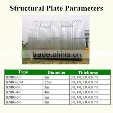 HengShui galvanized corrugated culvert assembled corrugated steel pipe