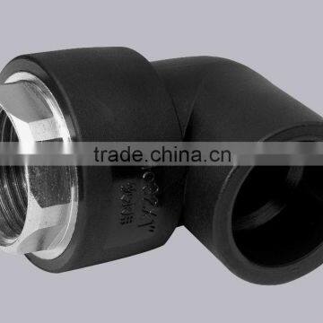 female threaded 90 elbow pe pipe fitting for water supply for pe 100