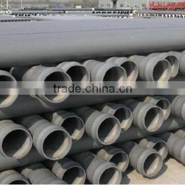 full size grey lightweight plastic pipe