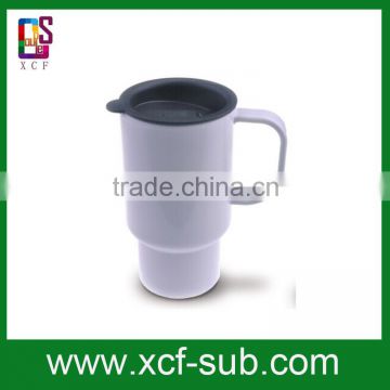 Polymer Sublimation Travel Mug/blank sublimation mug/white sublimation mug