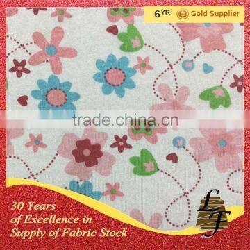 stock 100 cotton fabric printed jersay fabric wholesale