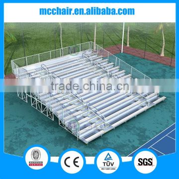 13 rows floor deluxe aluminium bleacher grandstand chairs 13F gym chair bleacher chairs stadium seats used bleachers for sale