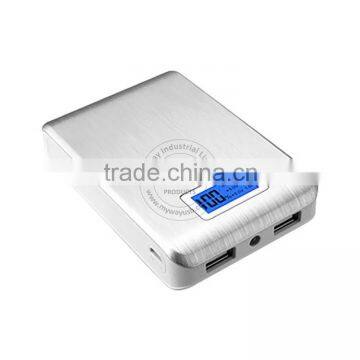 Gold Supply LED Portable Battery Charger Cell Phone Charger Power Bank With Dual Output photo-3