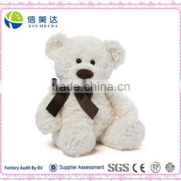 White plush teddy bear name stuffed toy