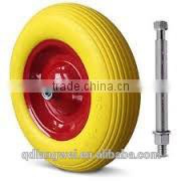 $30000 Quality Guarantee 1 Year Guarantee Wheelbarrow Pu Wheel China Made Tires