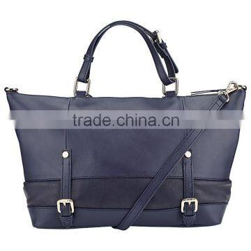 pvc handbag large satchel with detachable strap