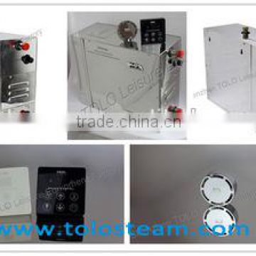 Steam Powered Electric Generator for Wet Steam Sauna