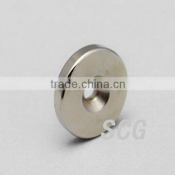 N42 disc countersunk hole neodymium magnet