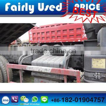 Low hour used HOWO DUMP TRUCK of SINOTRUCK TIPPER almost new HOWO DUMP TRUCK FOR SALE