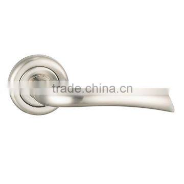 Economy aluminium door handle with satin nickel AL247