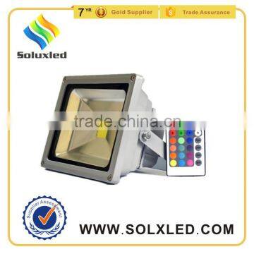 Factory sale 50w sensor flood light with RGB outdoor led flood lighting