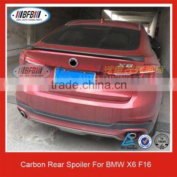 X6 F16 Carbon Rear Spoiler Auto Trunk Spoiler For BMW X Series X6 F16 2016