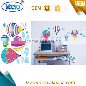 Air Balloon and cloud Wall Deco DIY Adhesive PVC Sticker