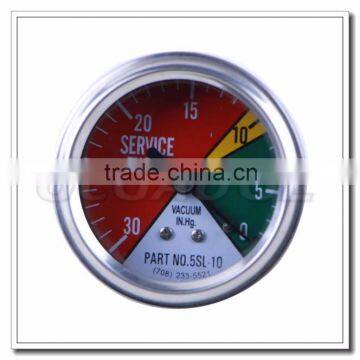 High Quality Steel Back Connection Pressure Gauge With 3 Segment Display photo-3