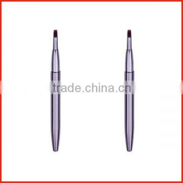 Flat top Retractable lip brush synthetic hair