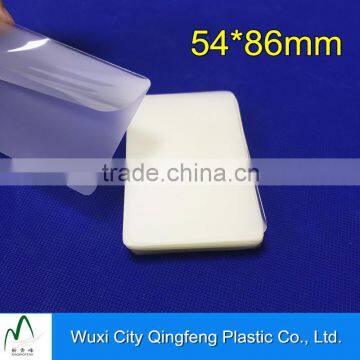 75mic Factory Laminating Sheets 54*86mm Credit Card Size Glossy Lamination Pouches