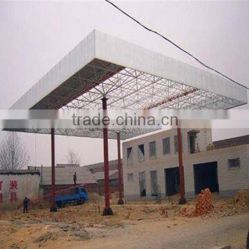 Space Frame Steel Structure Petrol Station Construction