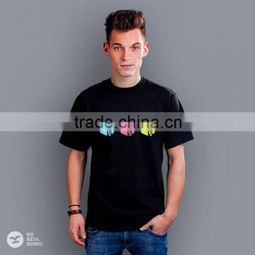 2016 Custom Made Men Male T-shirt Printed Logo Design Screenprint Transfer DTG OEM Service