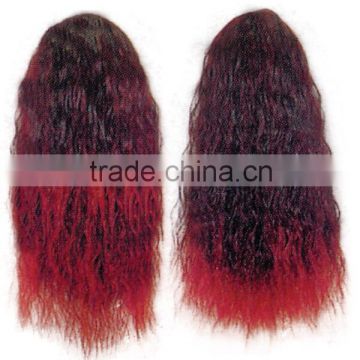 two tone remy red color hair extension bundles ombre hair extensions