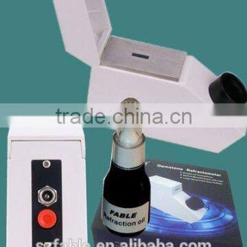 Testing range of 1.35 - 1.85 Gem Refractometer With RI liquid FGR-002