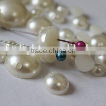 white color sew on pearl with hole