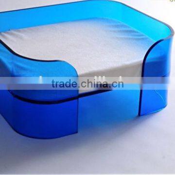 Custom lucite acrylic pet dog bed