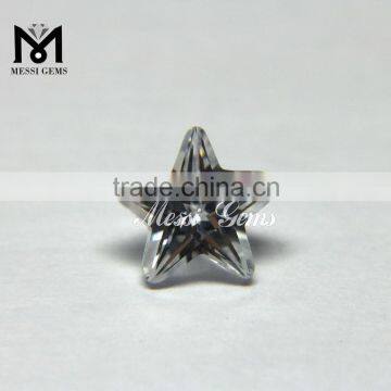 Wholesale Price Star Shaped 8x8 White Zircon Gemstone